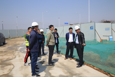 浦口經(jīng)濟(jì)開發(fā)區(qū)管委會蒞臨百合路環(huán)保項(xiàng)目現(xiàn)場檢查指導(dǎo)，為綠色發(fā)展保駕護(hù)航